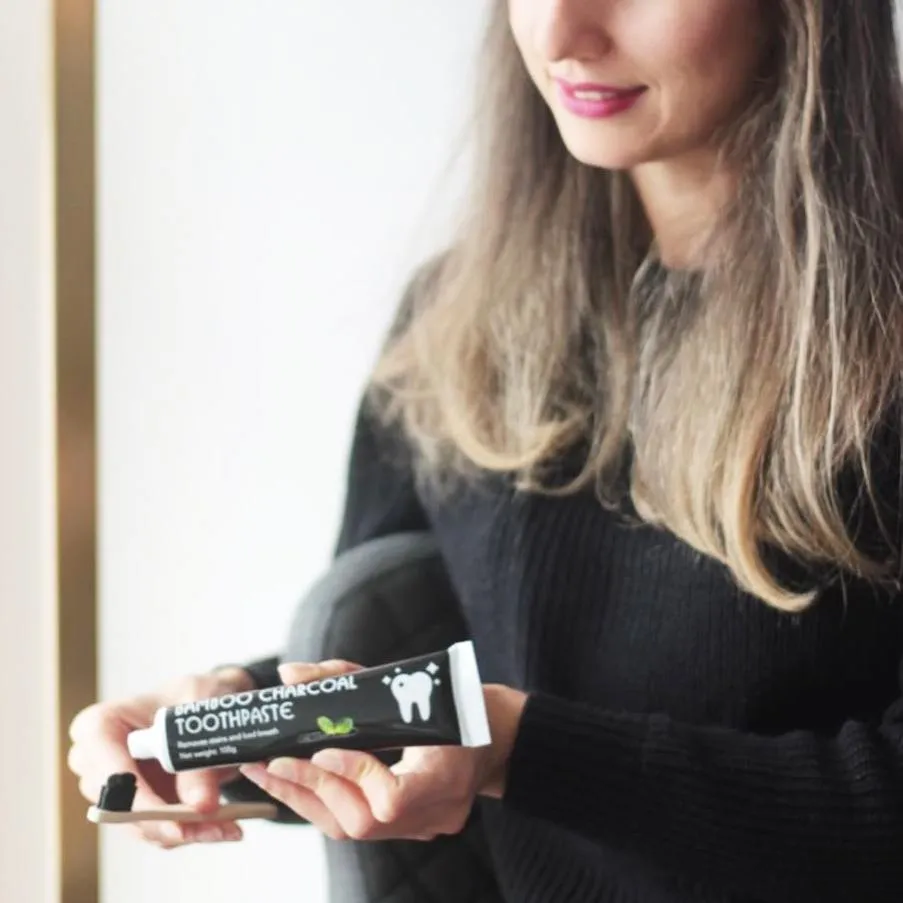 27141 bamboo charcoal toothpaste packaging